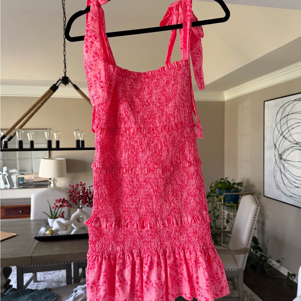 CBR Vibrant Pink Floral Dress